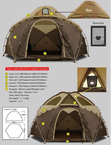 Hercules Hot Tent specifications